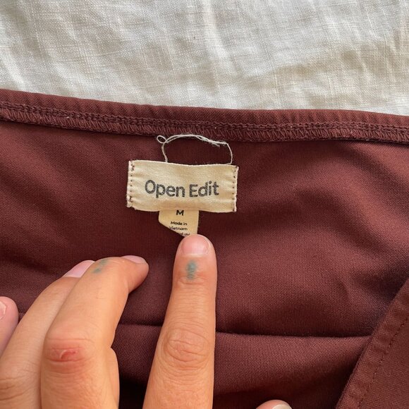 Nordstrom Open Edit brown tube top size medium - Picture 3 of 3